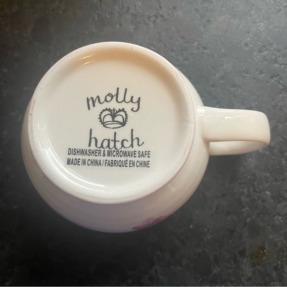 Anthropologie Molly Hatch “you are so lovely “ Mug with orange stripes - Picture 2 of 5